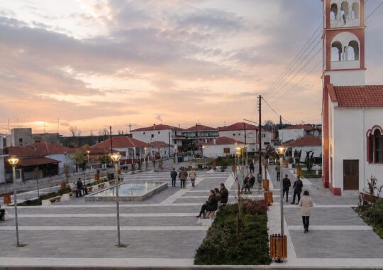Main Square & Cathedral Church, Kavili, Οrestiada