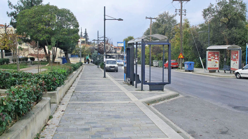 Central Pedestrian Road in Pefka