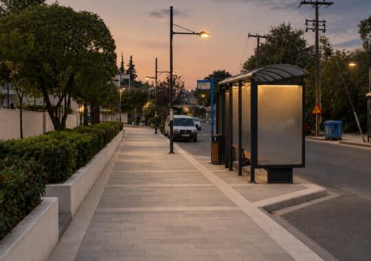 Central Pedestrian Road in Pefka