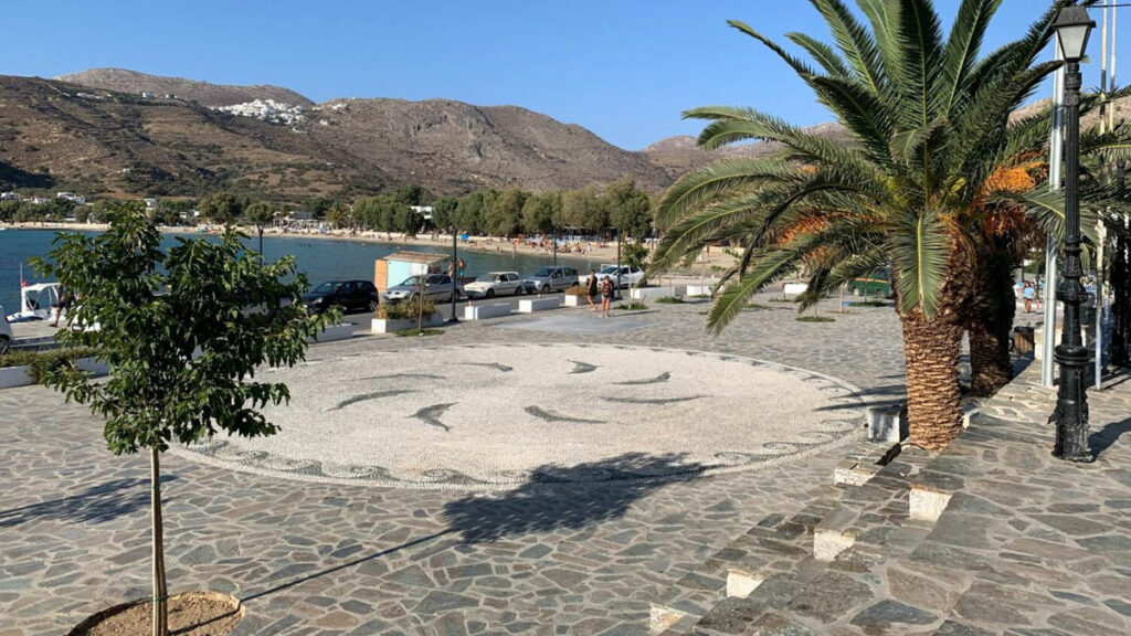 Seaside square of Aegialis, Amorgos