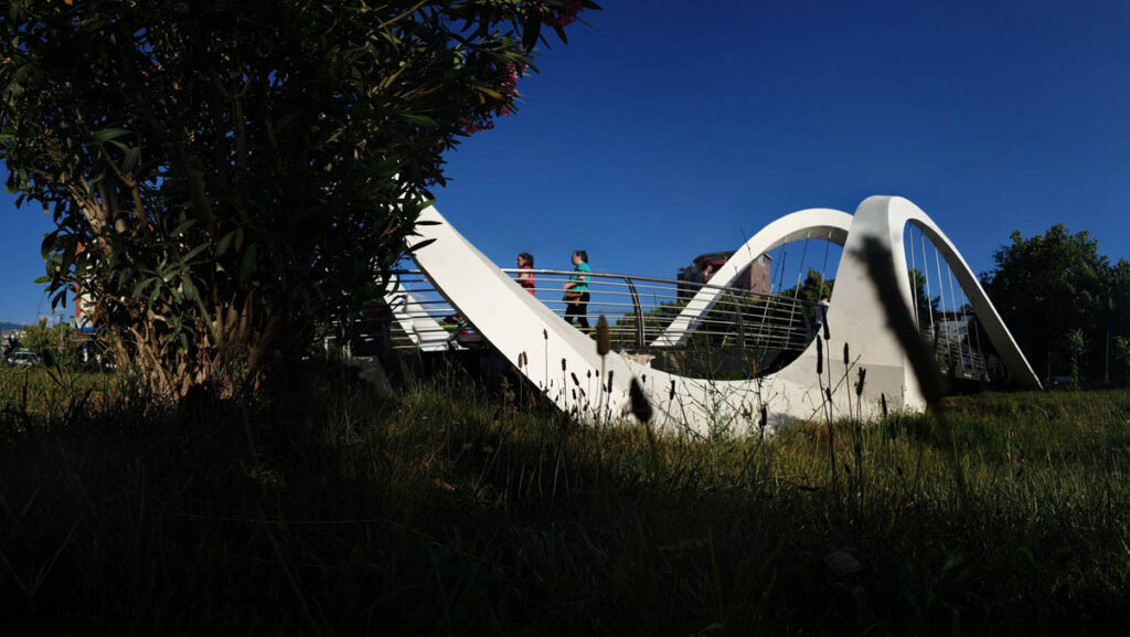 Pedestrian Bridge in Tirana