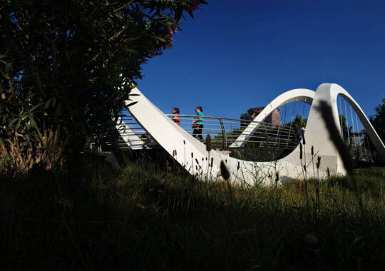 Pedestrian Bridge in Tirana