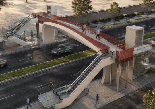 Pedestrian Bridge in Korydalos