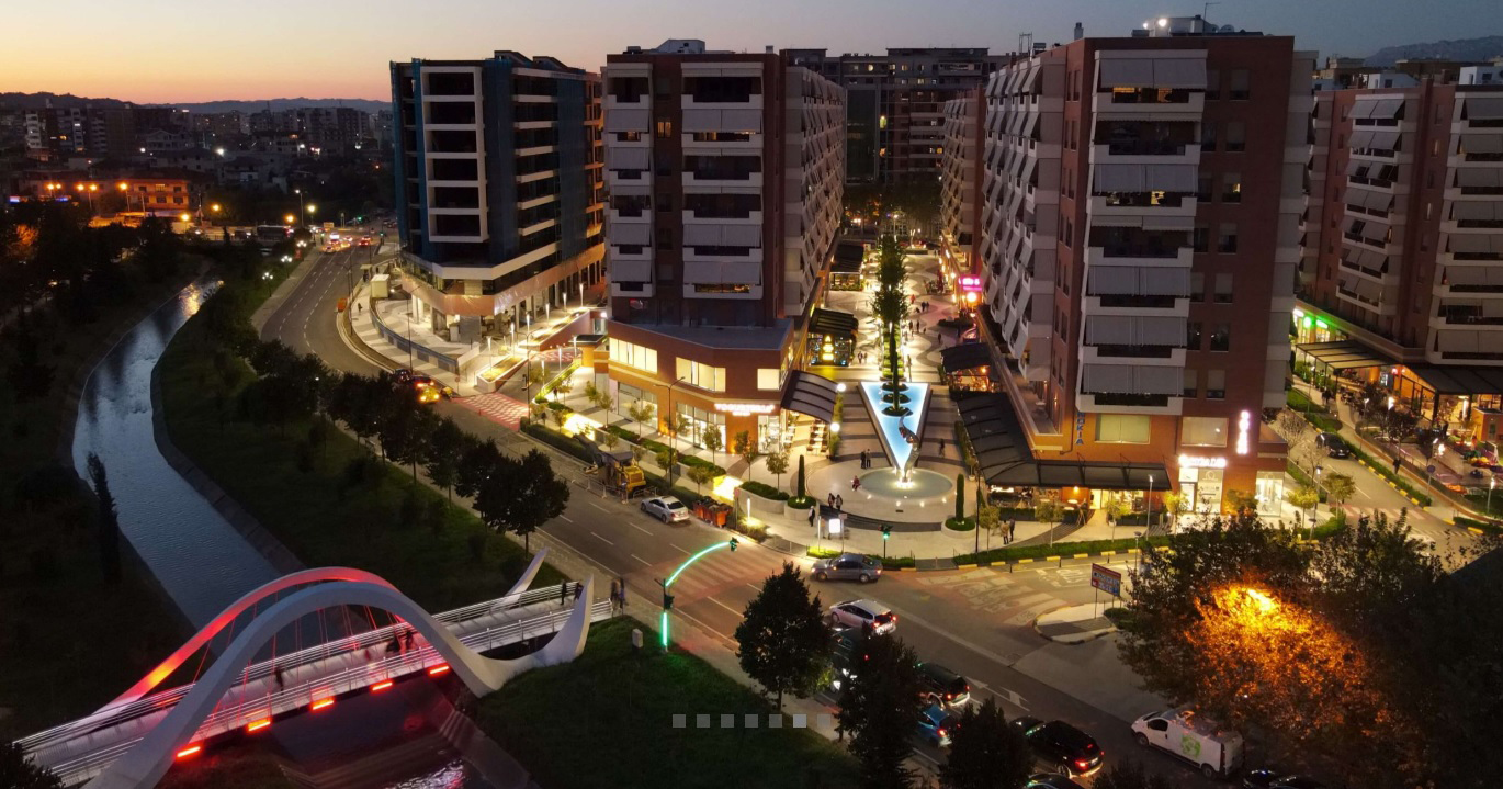 Pedestrian Bridge in Tirana